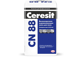 Высокопрочная смесь Ceresit CN 88 выравнивающая (от 5 до 50 мм), 25 кг